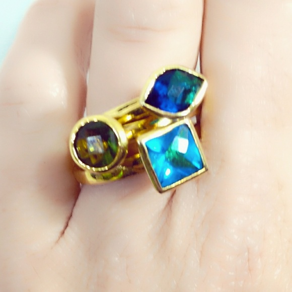 Fine CN Gold Stackable Rings w/Inspirational Words- Size 6.25 - Picture 6 of 8